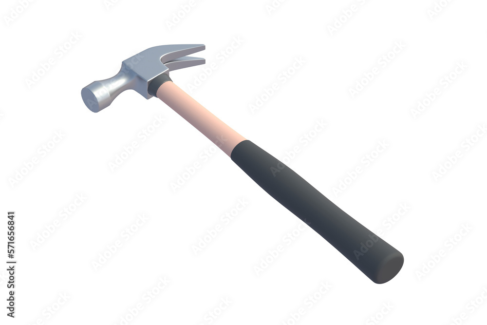 Hammer isolated on white background. 3d render Hammer isolated on white background. 3d render