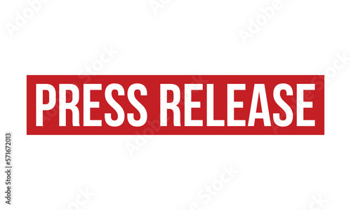 Press Release Rubber Stamp Seal Vector photo