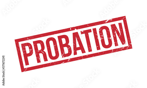 Probation Rubber Stamp Seal Vector