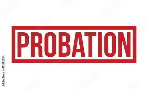 Probation Rubber Stamp Seal Vector