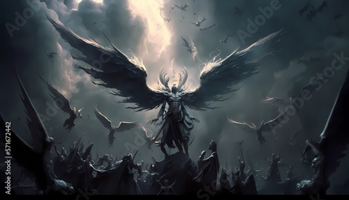 fallen angels, ai generated art, generative ai