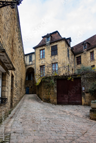 Domme old medieval town, Perigord Noir in Dordogne France.