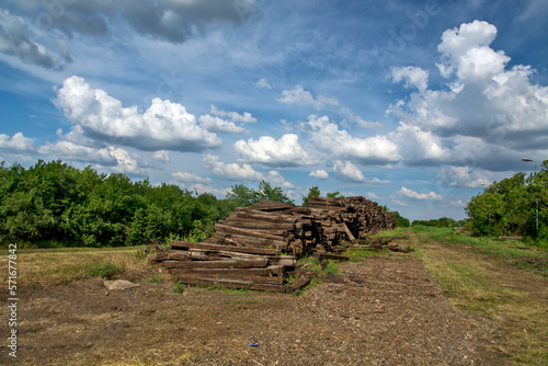 Old railway sleepers