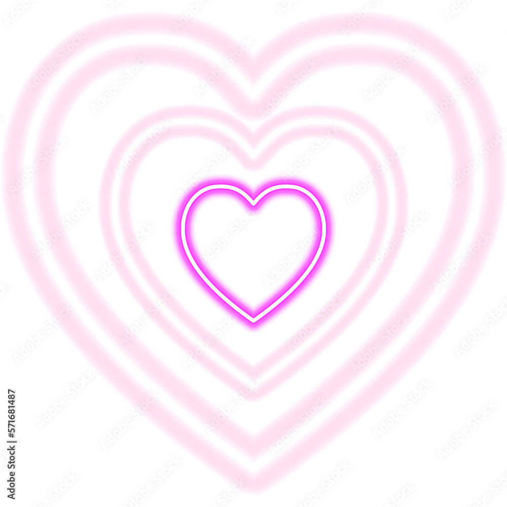  heart shape neon light.