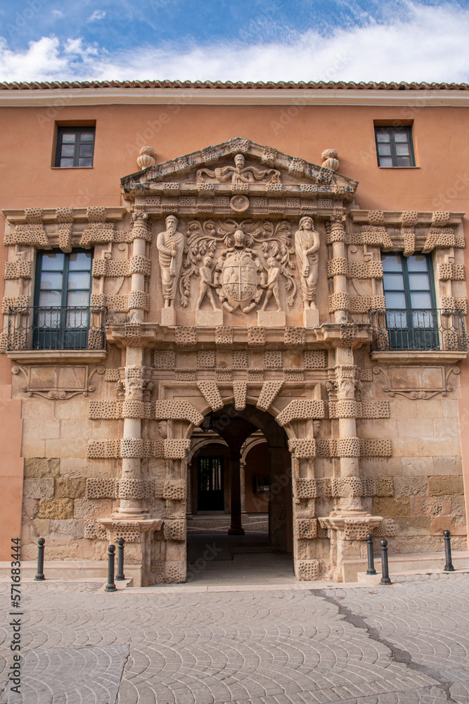 Palacio de los Condes de Cirat, Ayuntamiento de Almansa, Albacete, Castilla la Mancha, España.