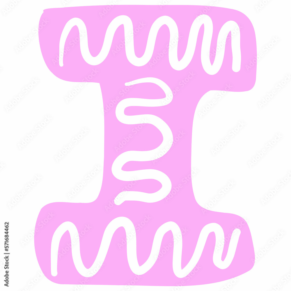 Letter I of the English alphabet. Letter I of the English alphabet.