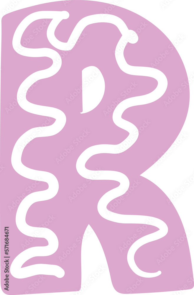 Letter R of the English alphabet. Letter R of the English alphabet.