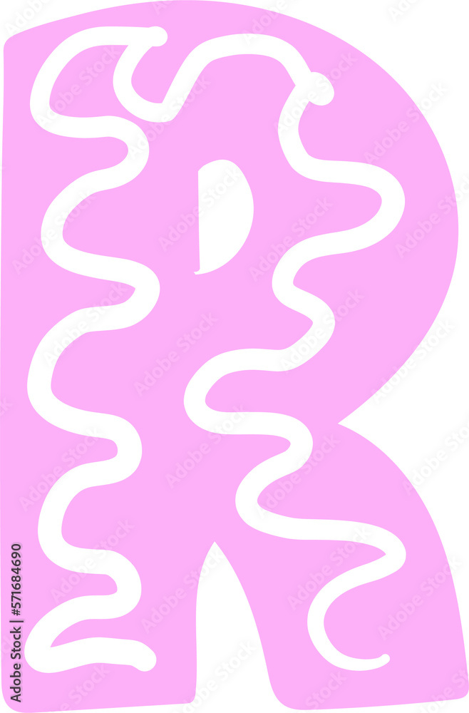 Letter R of the English alphabet. Letter R of the English alphabet.