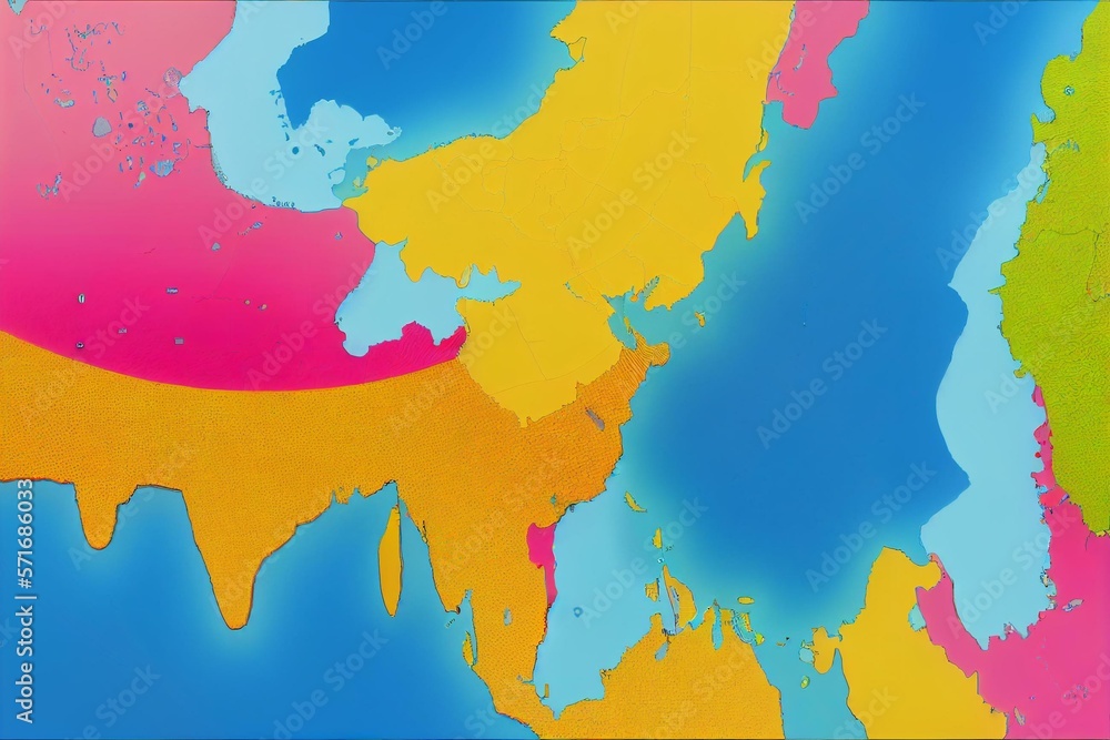 Sri Lanka and part of Southern India, political map. Democratic Socialist Republic of Sri Lanka