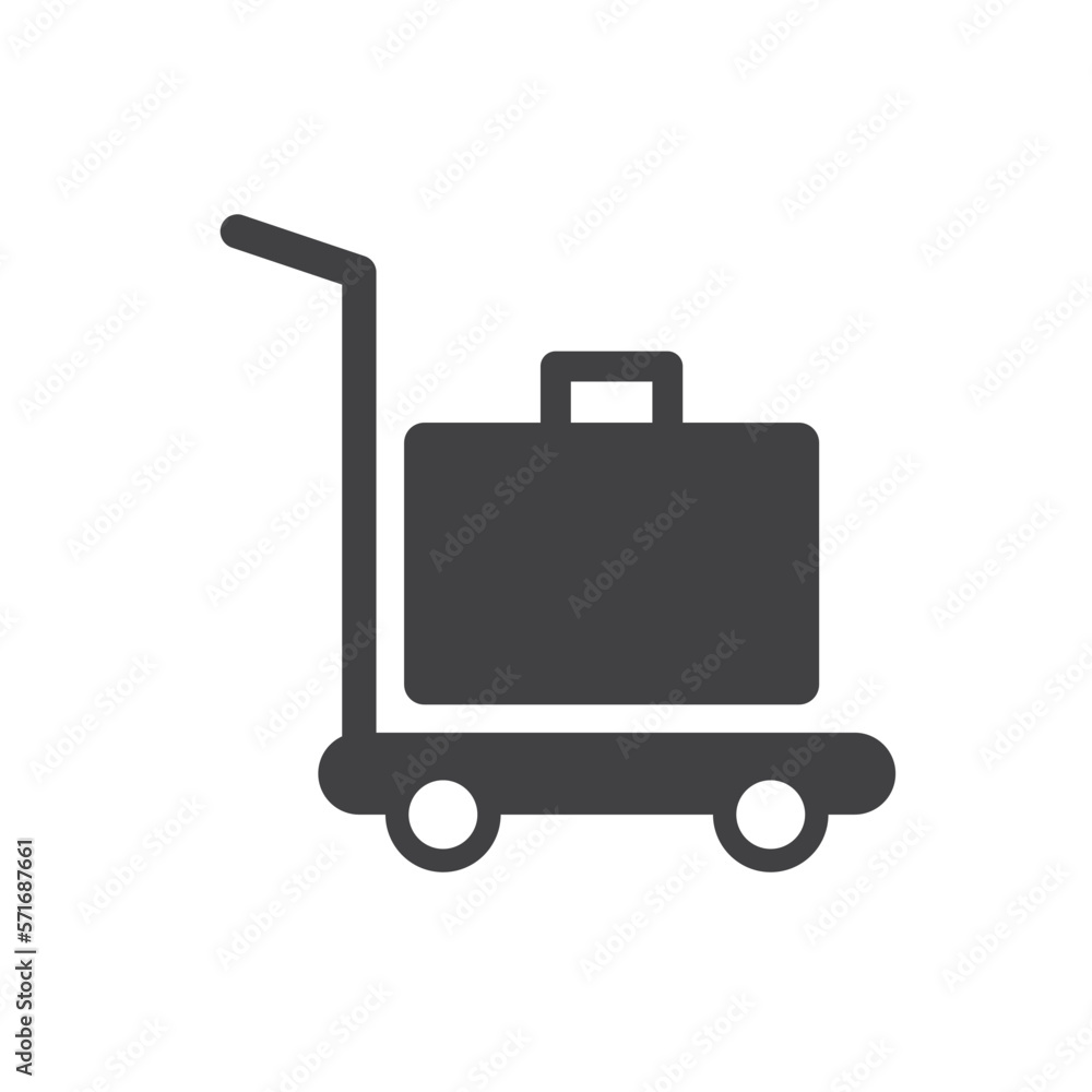 luggage Trolley Icon Sign Symbol luggage Trolley Icon Sign Symbol