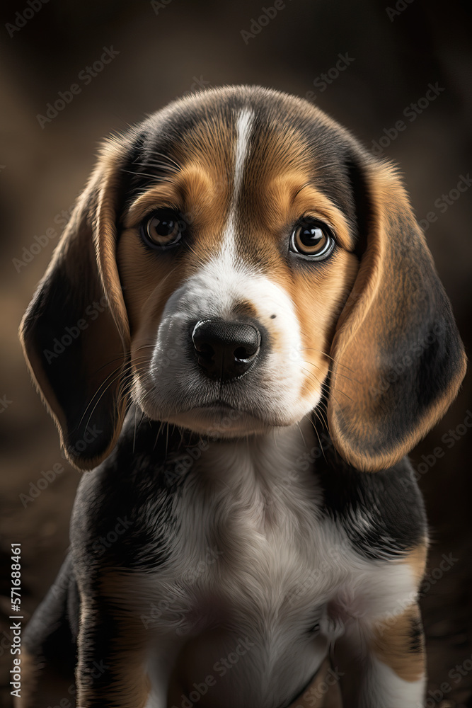 beagle puppy portrait