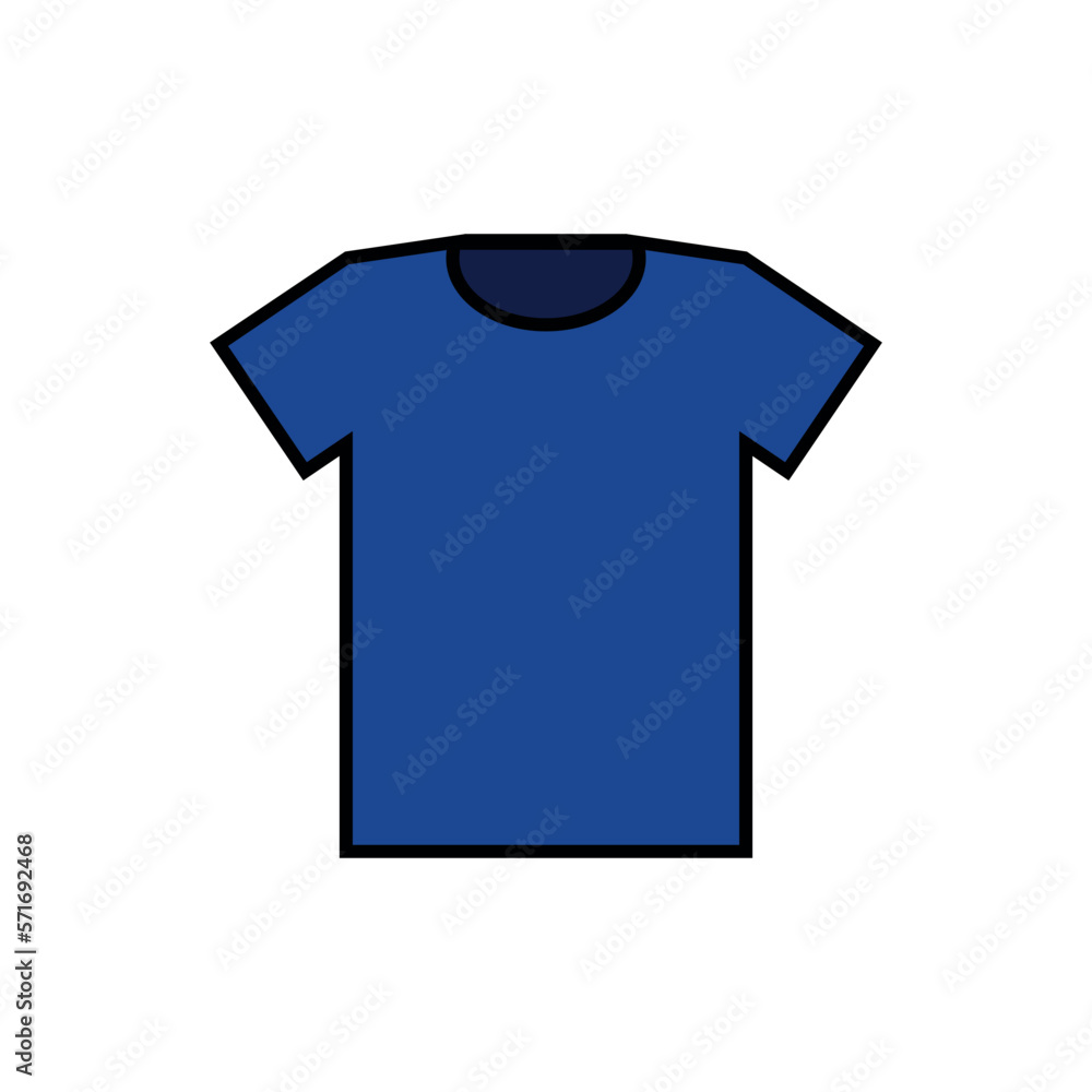 T-shirt icon on white. T-shirt icon on white.