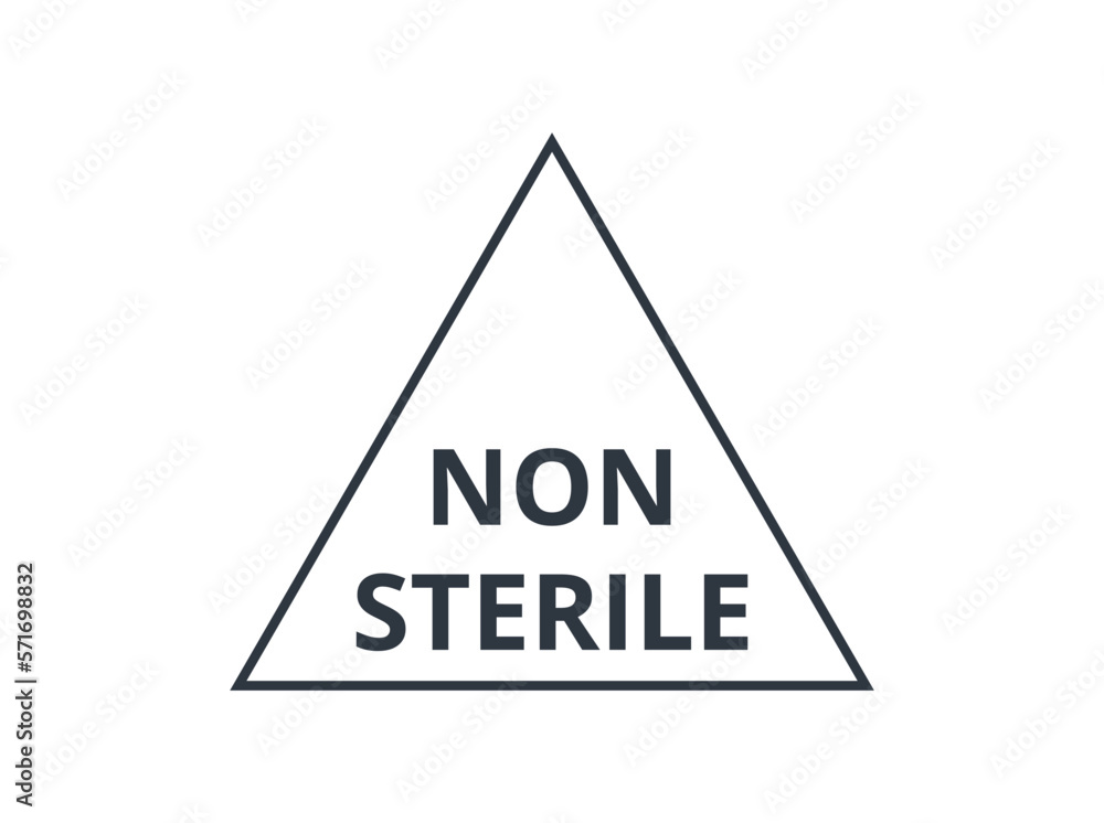 Symbol for non sterile medical devices. Symbol for non sterile medical devices.