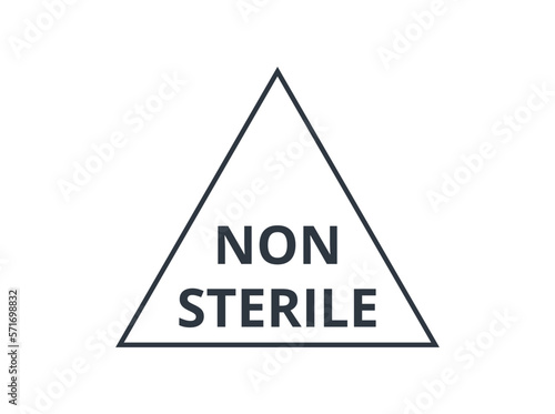 Symbol for non sterile medical devices. 