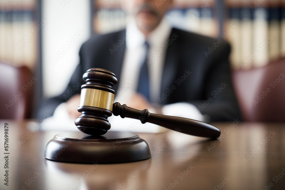 Judge gavel and Scales of Justice in the Court Hall. Law concept of Judiciary, Jurisprudence and Justice. Copy space. Based on Generative AI Judge gavel and Scales of Justice in the Court Hall. Law concept of Judiciary, Jurisprudence and Justice. Copy space. Based on Generative AI