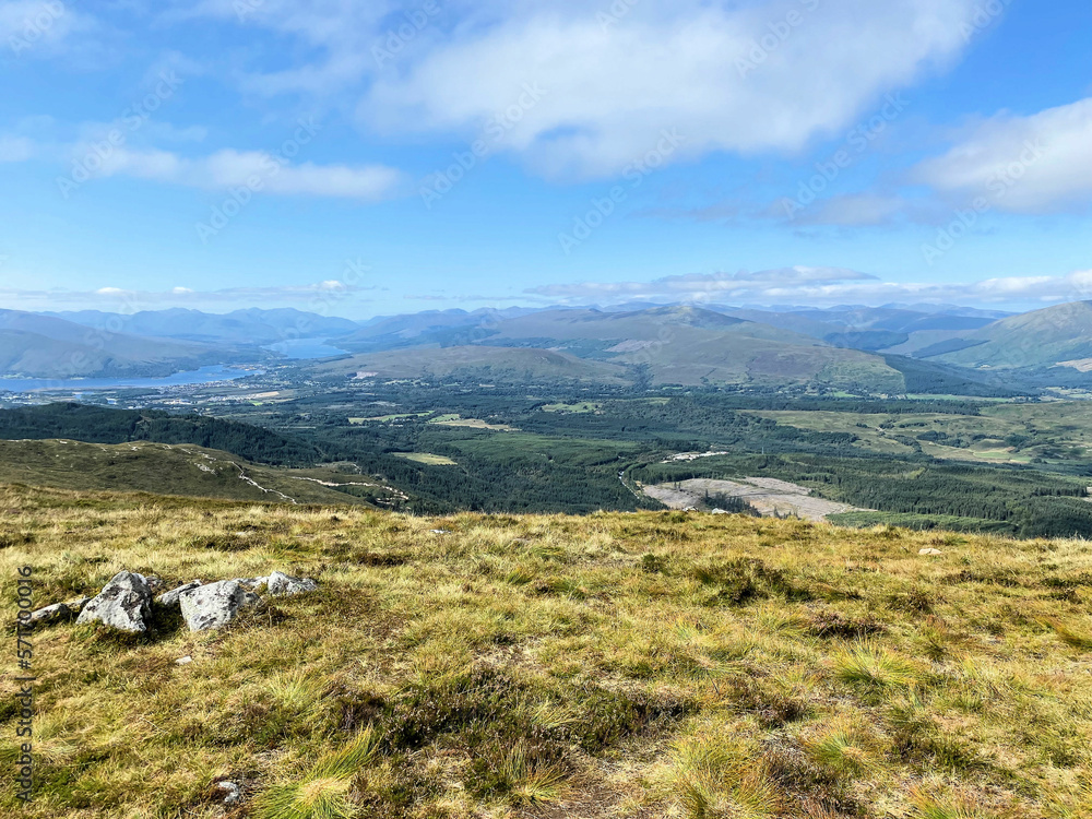A view of the Scottish Countryside from the top of the Nevis Range A view of the Scottish Countryside from the top of the Nevis Range