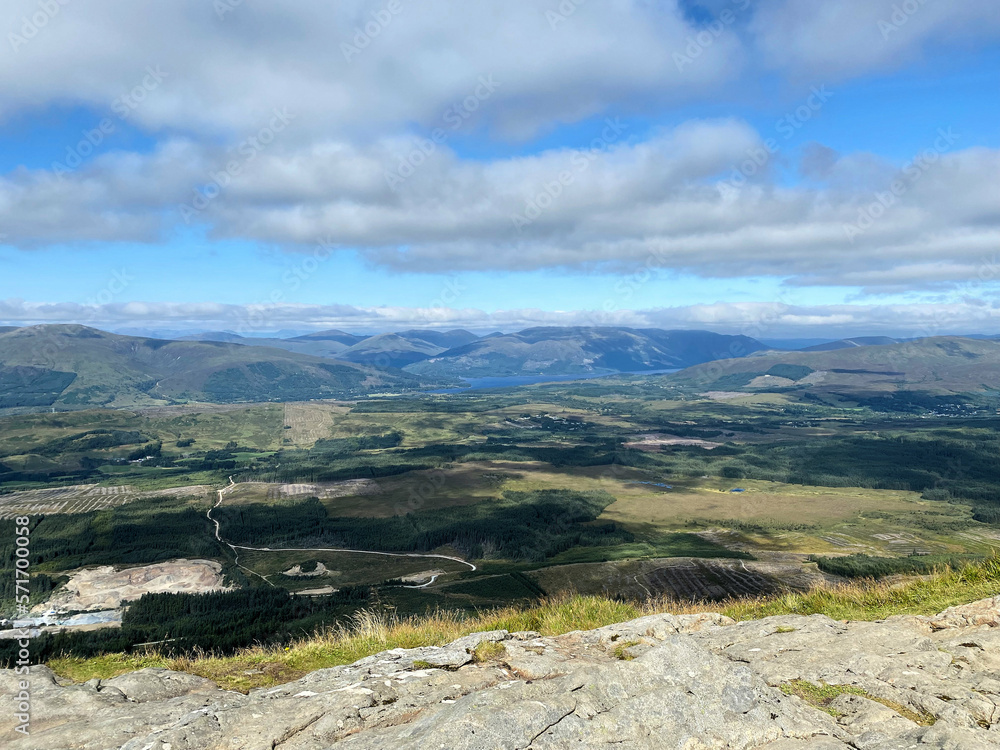 A view of the Scottish Countryside from the top of the Nevis Range A view of the Scottish Countryside from the top of the Nevis Range