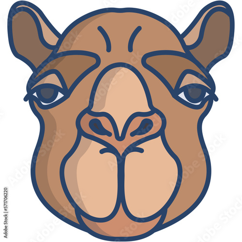 Camel face icon