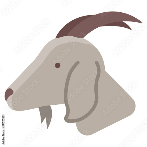 Goat face icon
