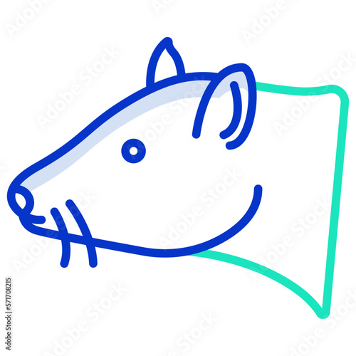 Rat face icon