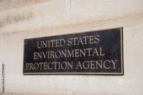Sign at the United States Environmental Protection Agency in Washington, DC photo