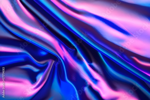Vibrant colored flowing silk