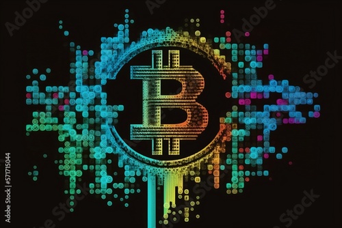 Bitcoin die beliebteste Kryptowährung, dezentral und eine moderne Technologie. 
