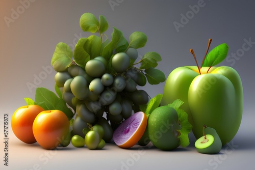 fruits and vegetables - Generate AI