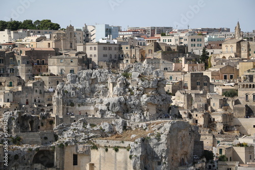 Fototapeta Naklejka Na Ścianę i Meble -  Rock town of Matera in summer, Italy