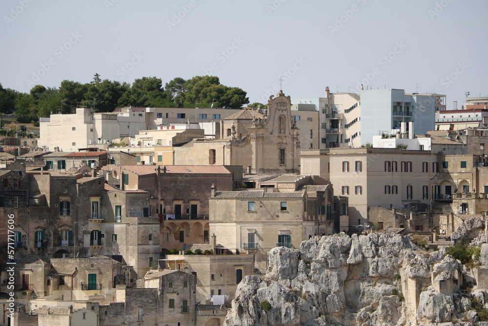 View to Church of Purgatory in Matera, Italy