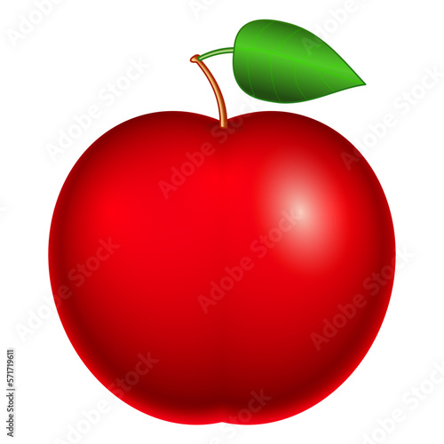 Fényképezés Apple fruit illustration