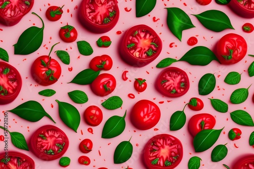Wallpaper Mural seamless pattern with watermelon - Generate AI Torontodigital.ca