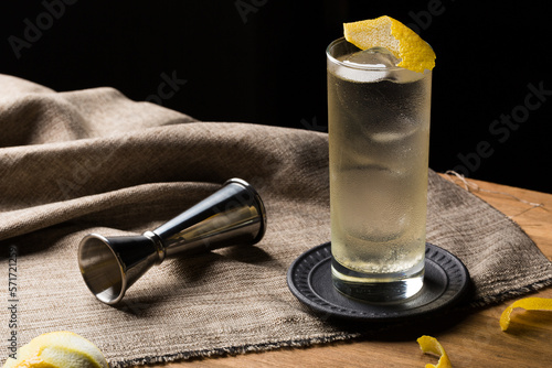 Japanese Highball whisky and tonic cocktail refreshing drink