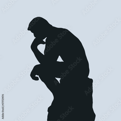 The thinker illustration