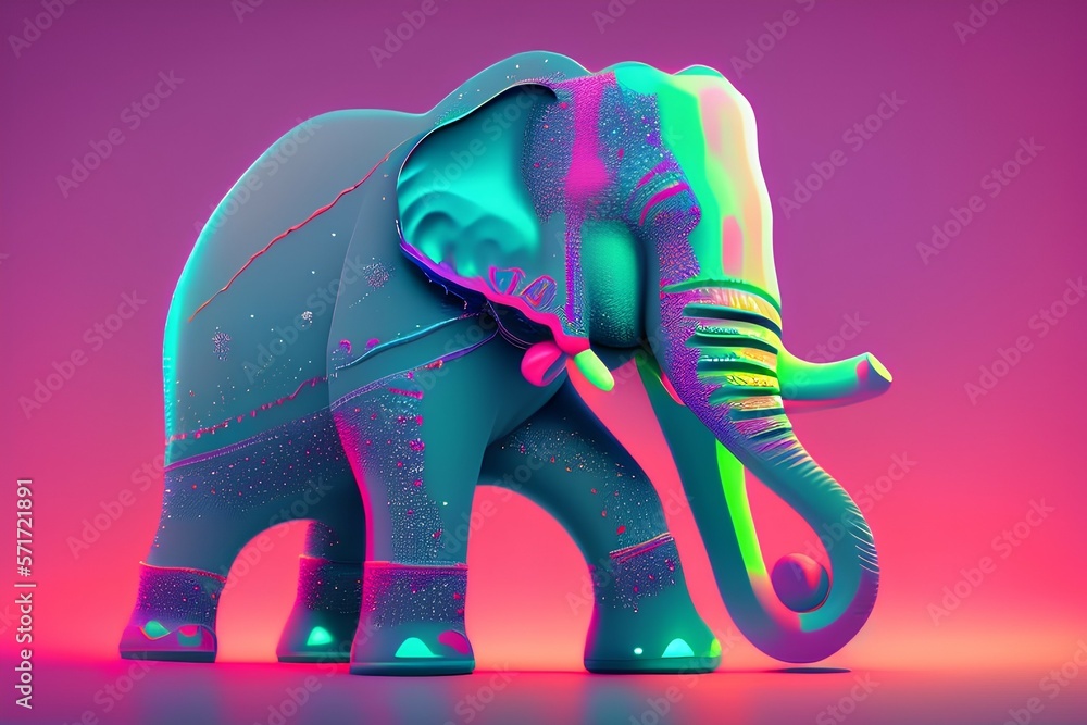 Obraz premium elephant - Generate AI