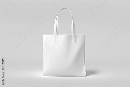Eco friendly reusable bag design, mockup. Generative ai.