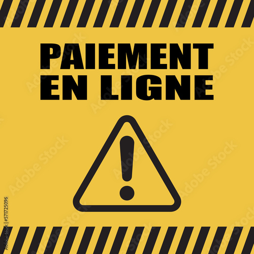 Logo paiement en ligne.