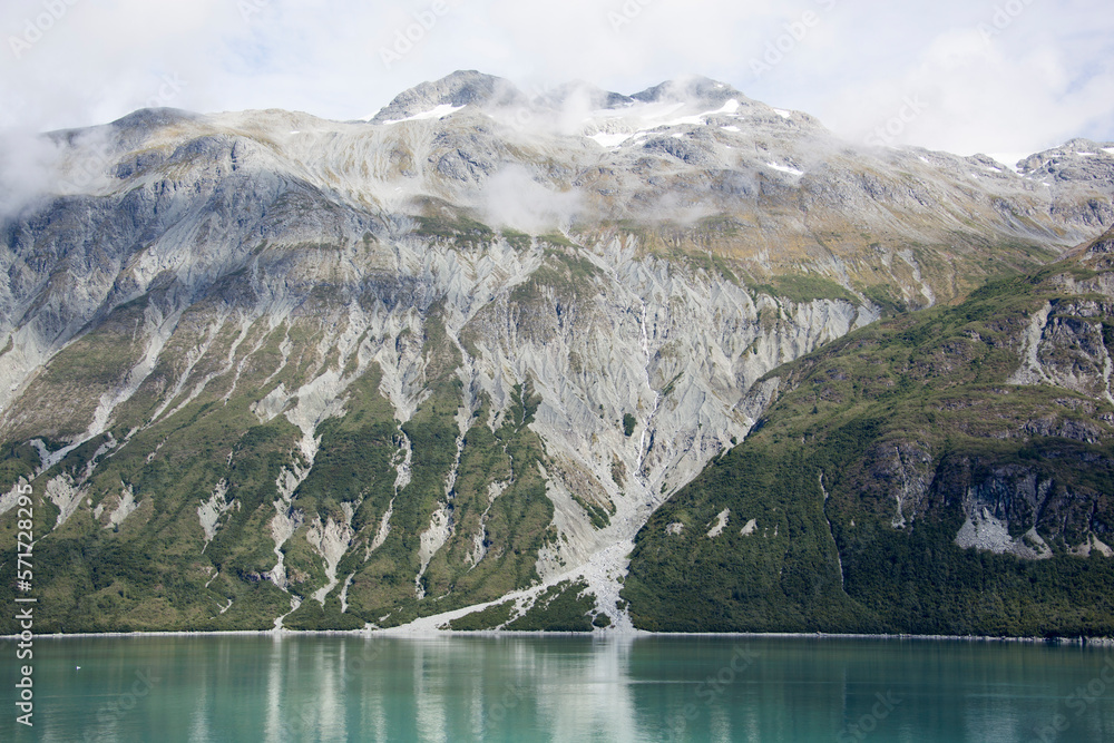 Glacier Bay Steep Shore With Reflections Glacier Bay Steep Shore With Reflections