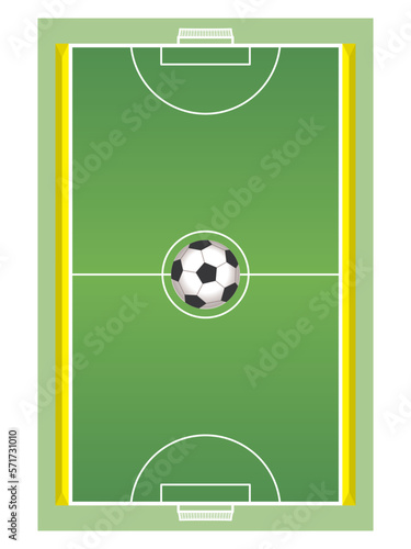 para sports paralympic 5-a-side football visual impaired, pitch and field with ball