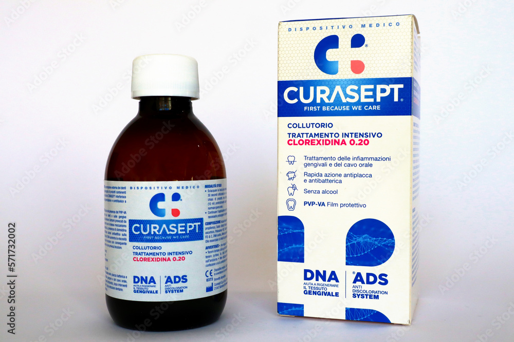 CURASEPT Intensive Treatment Mouthwash with chlorhexidine to protect