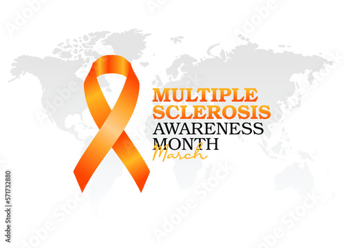 vector graphic of multiple sclerosis awareness month good for multiple sclerosis awareness month celebration. flat design. flyer design.flat illustration.