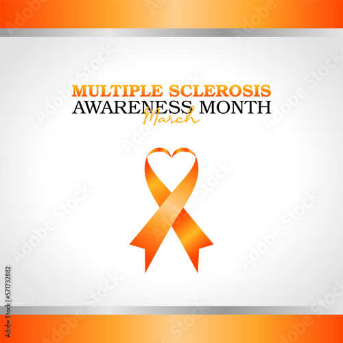 vector graphic of multiple sclerosis awareness month good for multiple sclerosis awareness month celebration. flat design. flyer design.flat illustration.