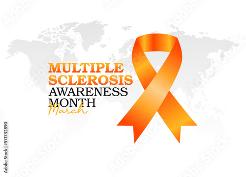 vector graphic of multiple sclerosis awareness month good for multiple sclerosis awareness month celebration. flat design. flyer design.flat illustration.