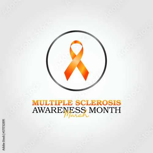 vector graphic of multiple sclerosis awareness month good for multiple sclerosis awareness month celebration. flat design. flyer design.flat illustration.