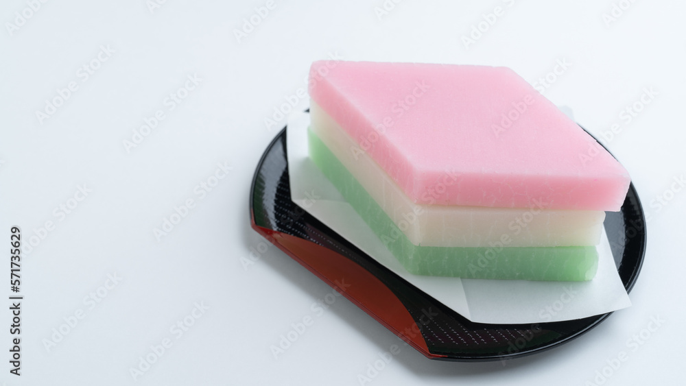 日本の文化・ひな祭りイメージ｜ひし餅・菱餅