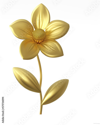 Golden Flower  Generative AI