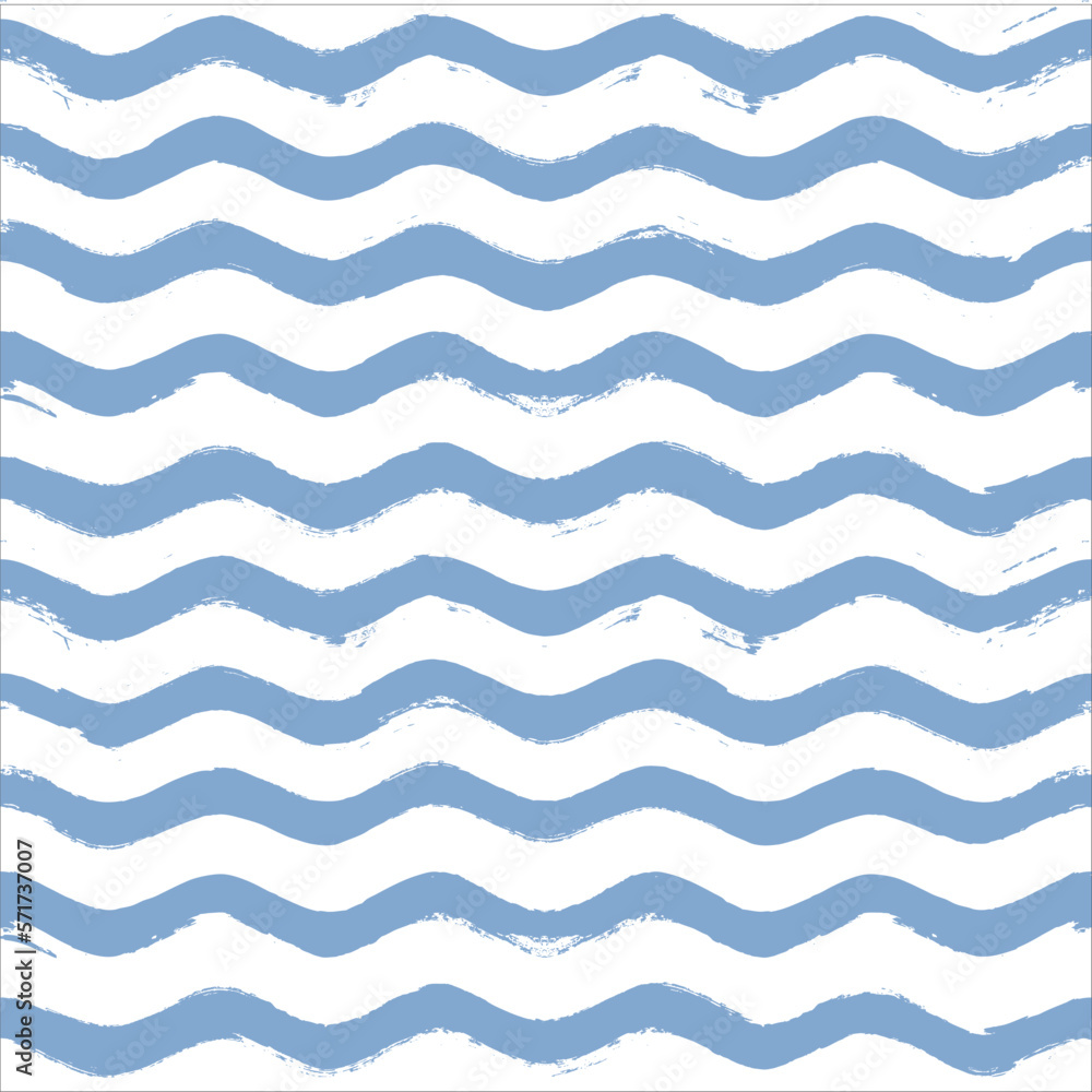 Seamless Wave Pattern, Hand drawn water sea vector background. Wavy beach print, curly grunge paint lines, watercolor illustration Seamless Wave Pattern, Hand drawn water sea vector background. Wavy beach print, curly grunge paint lines, watercolor illustration