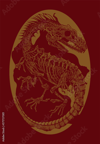 Anatomy draw - Dragon Fetus on Egg