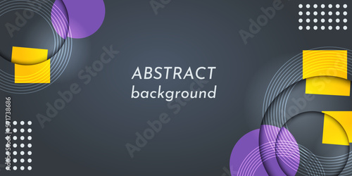 モダンデザインのテクノロジー背景（背景　フレーム　バナー　メンフィス　テクノロジー）