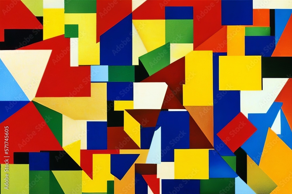 abstract colorful background, Cubism Art collage background abstract colorful background, Cubism Art collage background